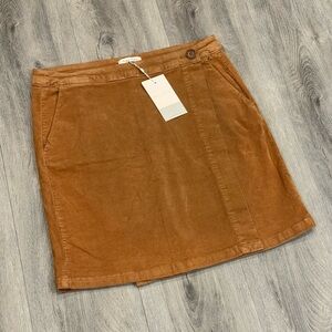 PART TWO Copenhagen TALYA SK Casual Tobacco Brown Corduroy Summer Mini Skirt